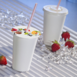 Product foto van Karton bekerafdekplaatjes rond 10cm Fruits set van 100