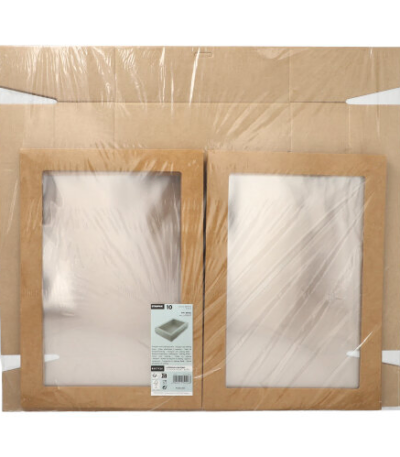 Product foto van Karton cateringdozen hoekig bruin set van 10