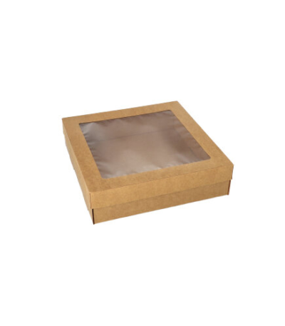 Product foto van Karton cateringdozen hoekig bruin set van 25