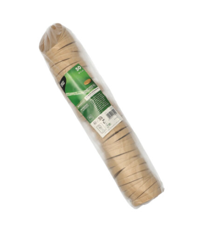 Product foto van Karton deksels portiebekers bruin set van 50