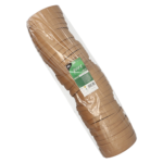 Product foto van Karton deksels saladeschaal bruin set van 50 15cm