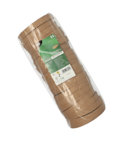 Product foto van Karton deksels soepbeker bruin set van 25