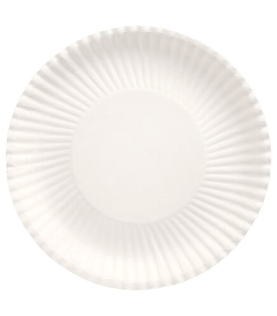 Product foto van Karton diepborden rond 22cm wit set van 100