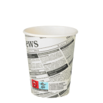 Product foto van Karton drinkbekers "To Go" 200ml "Newsprint"