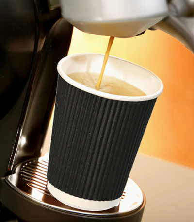 Product foto van Karton drinkbekers To Go creme 100ml