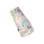 Product foto van Karton drinkbekers assorti kleuren set van 10 200ml Funny Monsters