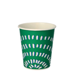Product foto van Karton drinkbekers groen set van 100 200ml