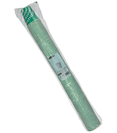 Product foto van Karton drinkbekers groen set van 100 200ml