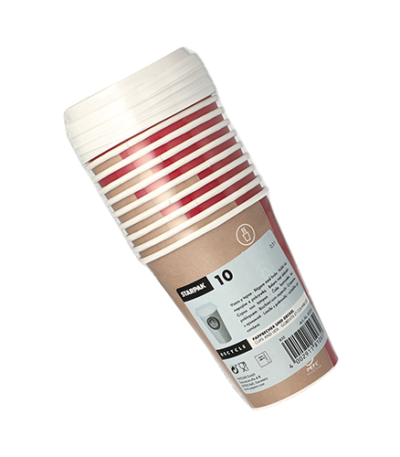 Product foto van Karton drinkbekers met deksels To Go 300ml