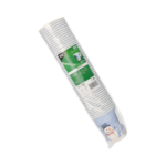 Product foto van Karton drinkbekers met handgreep 200ml wit set van 50 Snowman