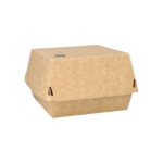 Product foto van Karton hamburgerbakjes bruin groot set van 80 100% Fair
