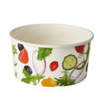 Product foto van Karton saladeschalen To Go 1l wit set van 45