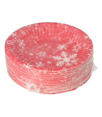 Product foto van Karton schalen rond Winter Time set van 50 200ml