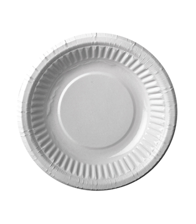 Product foto van Karton schalen wit rond 19cm set van 12