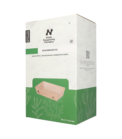 Product foto van Karton snackbakjes bruin 140 stuks NOTPLA