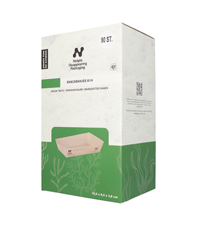 Product foto van Karton snackbakjes bruin NOTPLA 90 stuks