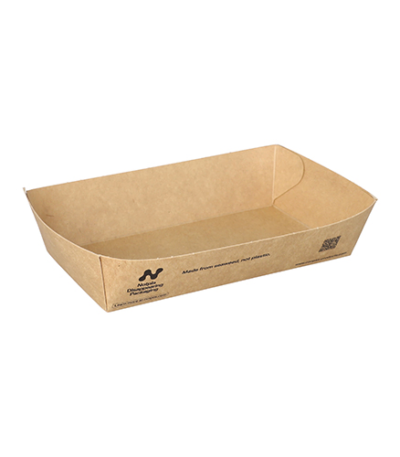 Product foto van Karton snackbakjes bruin NOTPLA 90 stuks