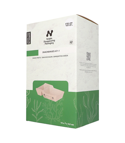 Product foto van Karton snackbakjes bruin set van 120 NOTPLA