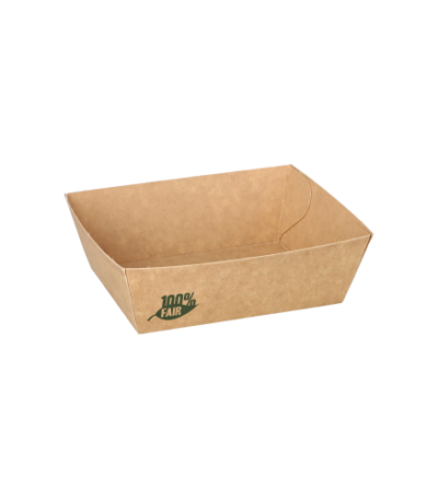 Product foto van Karton snackbakjes bruin small set van 80 100% Fair