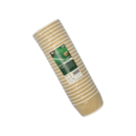 Product foto van Karton soepkommen bruin/wit 380ml set van 25 Ripple Wall