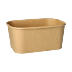 Product foto van Karton verpakkingsbekers bruin 1000ml set van 25