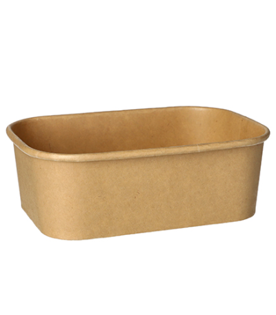 Product foto van Karton verpakkingsbekers bruin set van 25 750ml