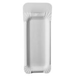 Product foto van Kartonnen borden hoekig met handvat wit set van 250