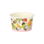Product foto van Kartonnen ijsbekers rond 150ml Fruit set van 50