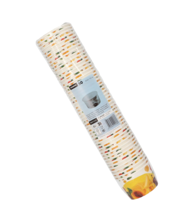 Product foto van Kartonnen ijsbekers rond 150ml wit set van 50