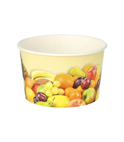 Product foto van Kartonnen ijsbekers rond 250ml Fruit