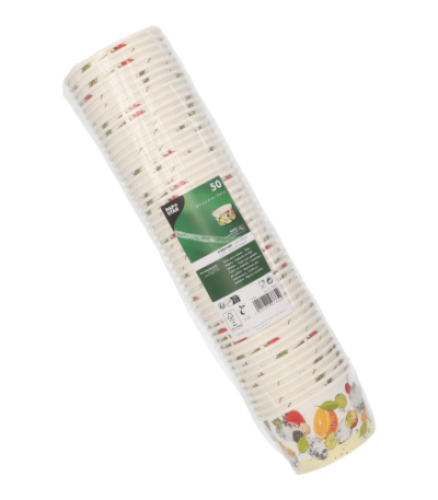 Product foto van Kartonnen ijsbekers rond 250ml Fruit set van 50