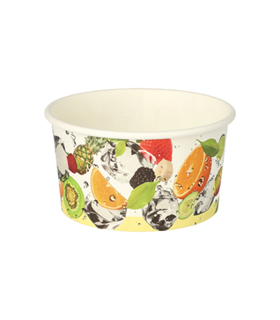 Product foto van Kartonnen ijsbekers rond 250ml Fruit set van 50