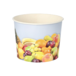 Product foto van Kartonnen ijsbekers rond 500ml Fruit set van 50