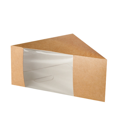 Product foto van Kartonnen lunchboxen PLA bruin set van 50