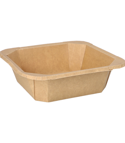 Product foto van Kartonnen lunchboxen bruin 1000ml set van 25