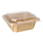 Product foto van Kartonnen lunchboxen bruin set van 25 1200ml