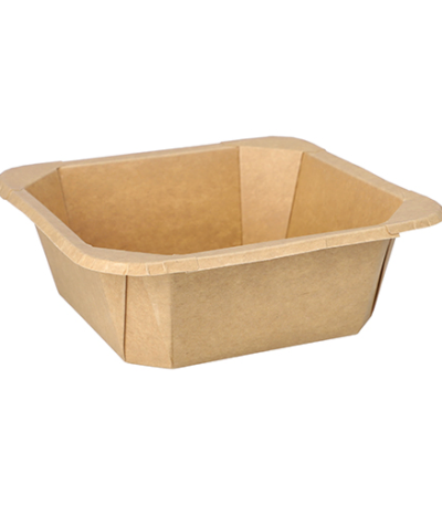 Product foto van Kartonnen lunchboxen bruin set van 25 1200ml