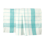 Product foto van Katoenen theedoeken wit/blauw set van 10 Baumwolle