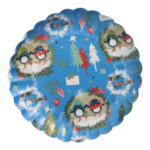 Product foto van Keramieken bordjes assorti kerst designs set van 2