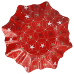 Product foto van Keramische bordjes kerst assorti designs 28cm set van 2