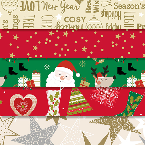 Product foto van Kerst inpakpapier assorti 10m Fantasy