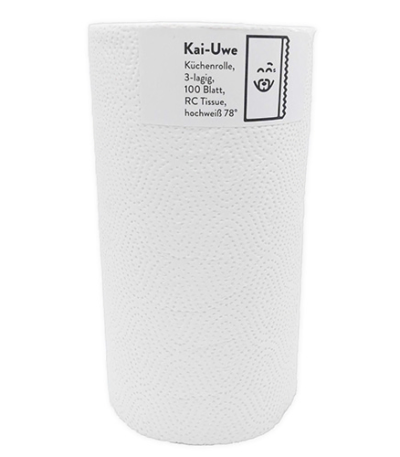 Product foto van Keukenrollen 3-laags 100 vellen wit set van 12 KAI-UWE