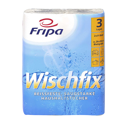 Product foto van Keukenrollen 3-laags wit set van 100 Wischfix