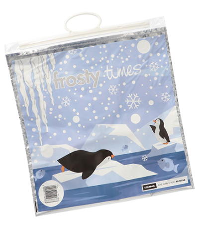 Product foto van Koeltassen LDPE 12l blauw Frosty Times