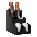 Product foto van Koffiebeker organizer zwart 31cm x 30