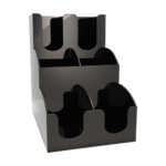 Product foto van Koffiebeker organizer zwart 31cm x 30