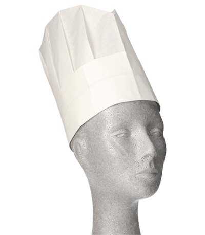 Product foto van Koksmuts crÃªpe wit Provence verstelbaar set van 10