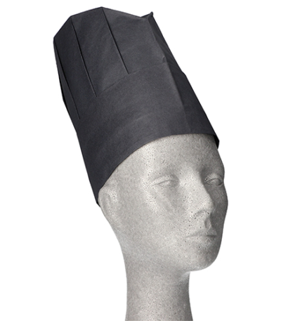 Product foto van Koksmuts crÃªpe zwart verstelbaar Provence set van 10