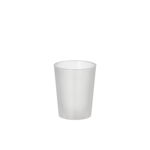 Product foto van Kunststof Schnappsbekers herbruikbaar matglanzend 4cl set van 20