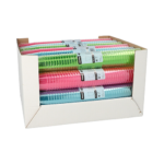 Product foto van Kunststof borrelglazen assorti kleuren set van 40